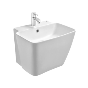 One Piece Basins with Integrated Pedestal