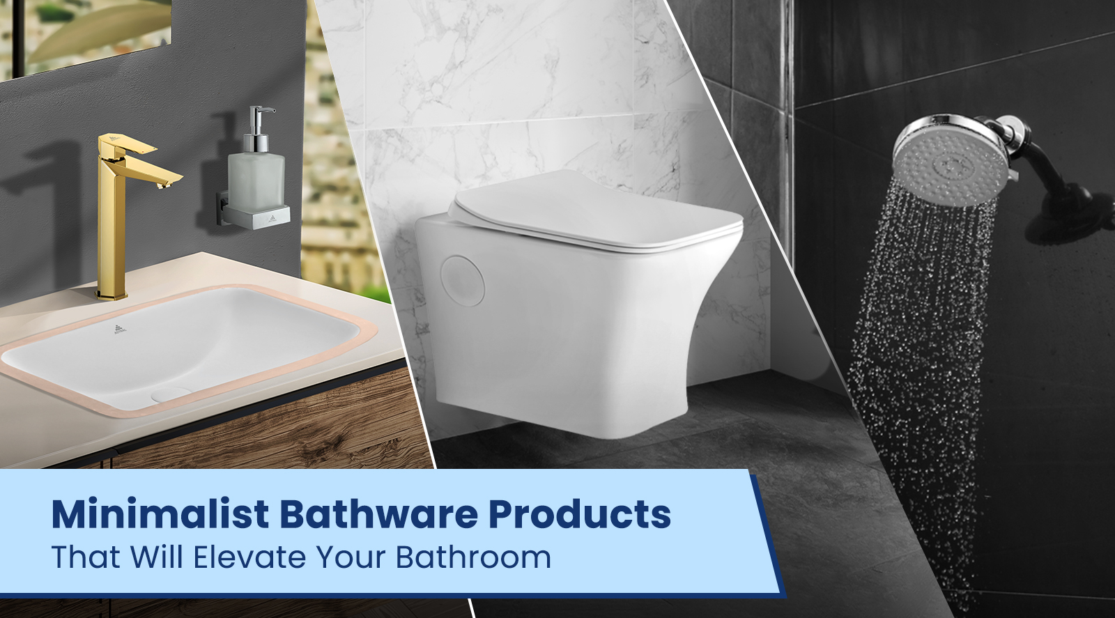 Minimalist Bathware Products by Astral Bathware