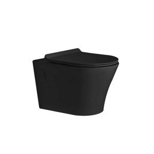 Wall Mounted Toilet Seat in Black Colour