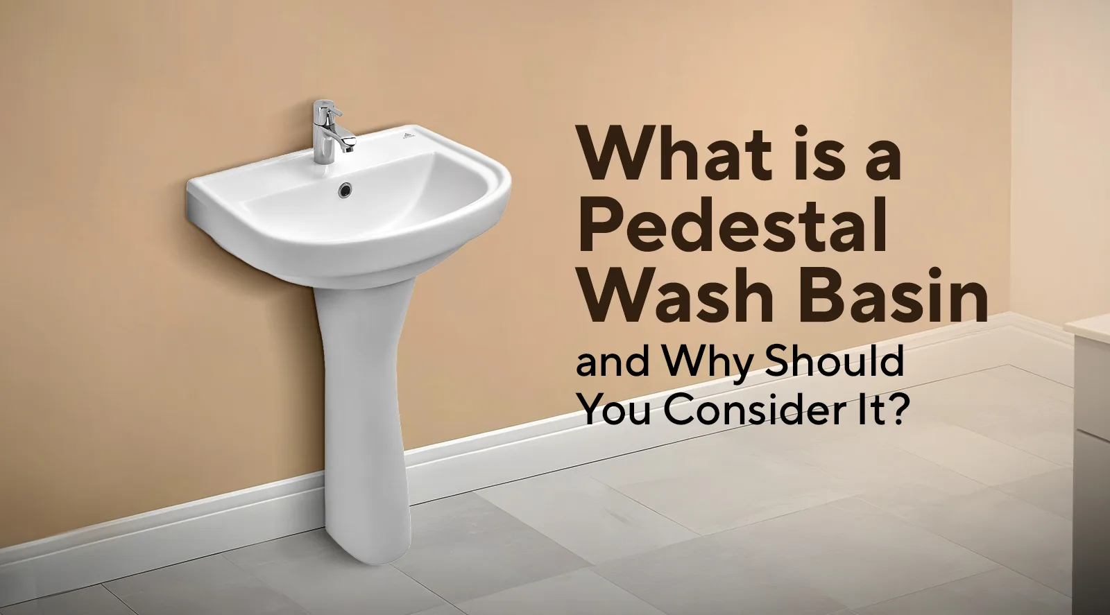 pedestal wash basin